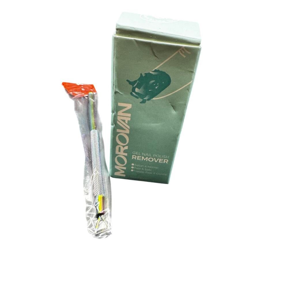 NWT Morovan Gel Polish Remover With Instructions & Nail Polish Scraper